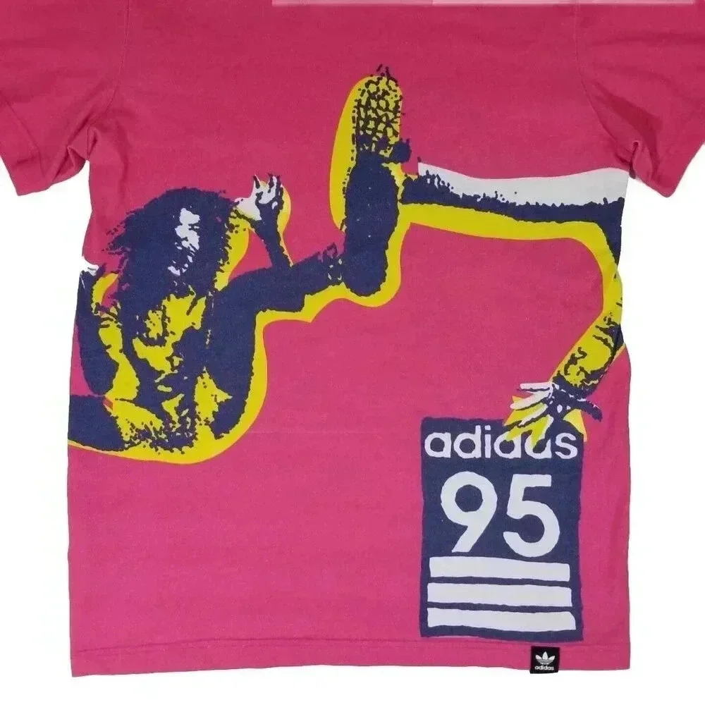 adidas Originals Archive Catalog T-Shirt Men's M All Over Retro 90's Crew Neck
